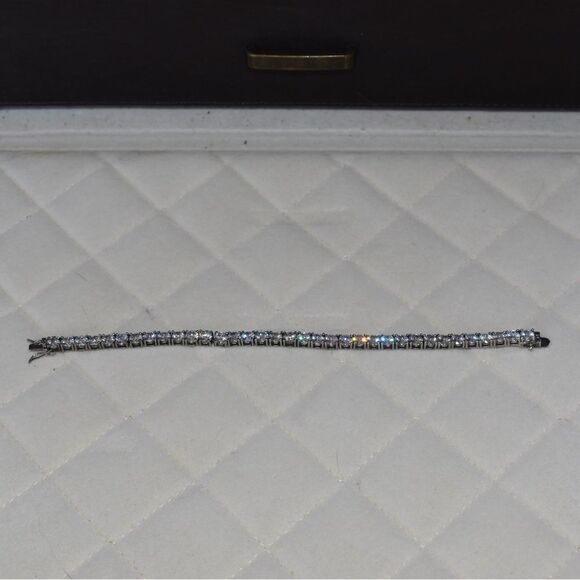 Sterling Silver Tennis Bracelet - Picture 4 of 9